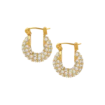 Rhinestone Gold Earrings