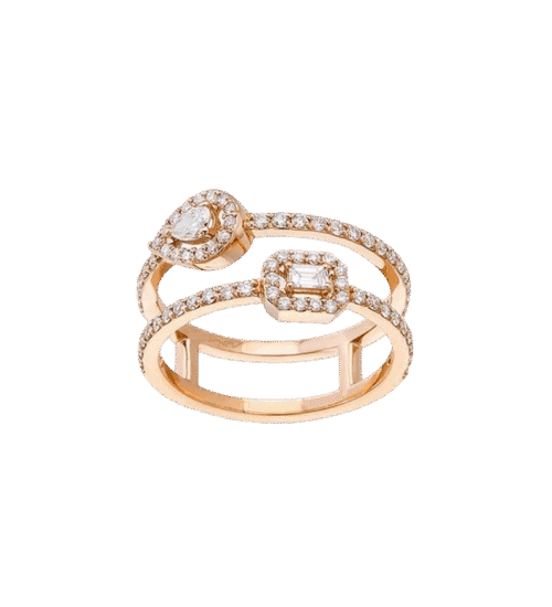 Diamond Curb-Link Ring