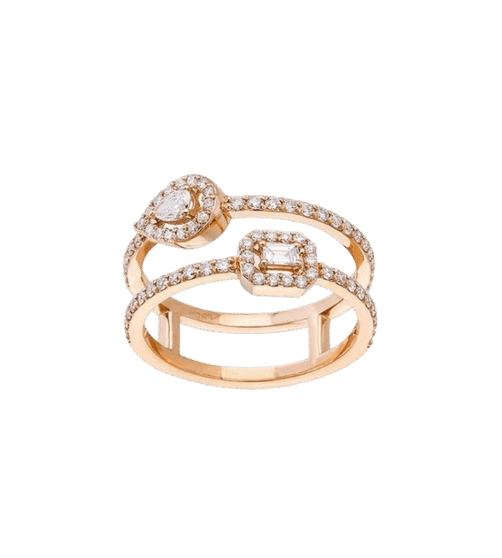 Diamond Curb-Link Ring