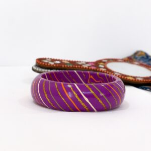 Broad Kada Lehriya purple