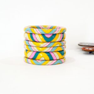 6 Piece Juli Set pastel golden