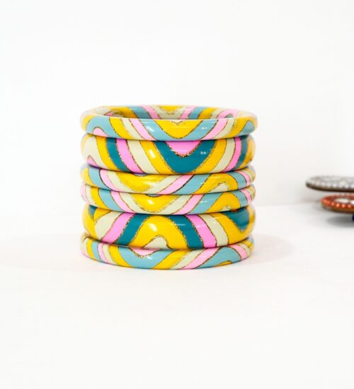 6 Piece Juli Set pastel golden